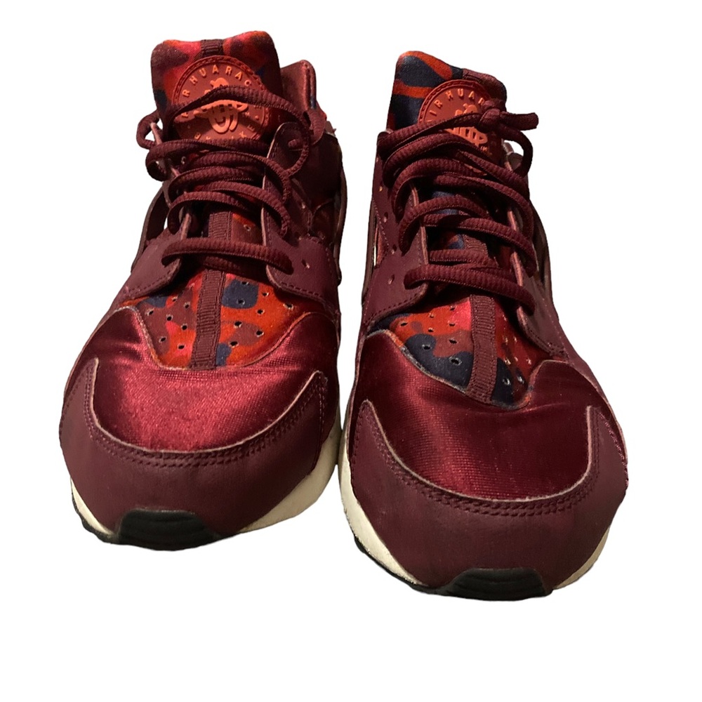 Nike Air Huarache Run Print Women's Shoes Deep Garnet/Bright Crimson Sz 10 - Picture 8 of 8